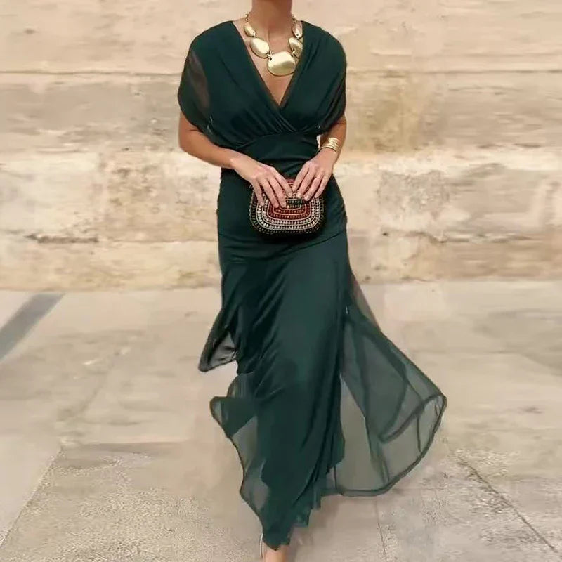 Amelia Laluna™ | Elegant Dress With V-Neckline