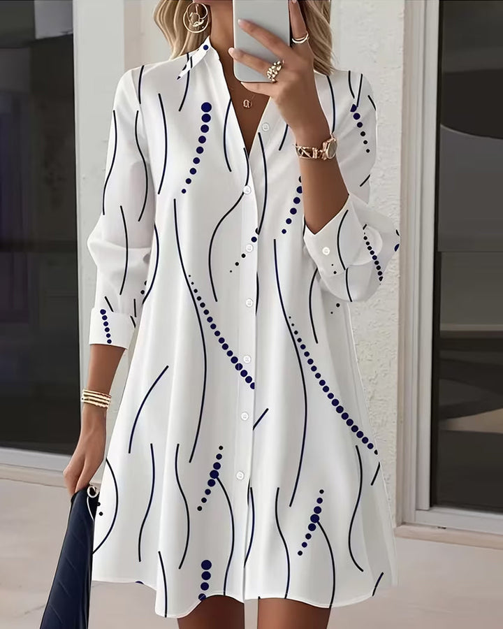 Wavy Collar Dress Shirt – Amelia Boutique California Wavy Collar Dress Shirt – Amelia Boutique California