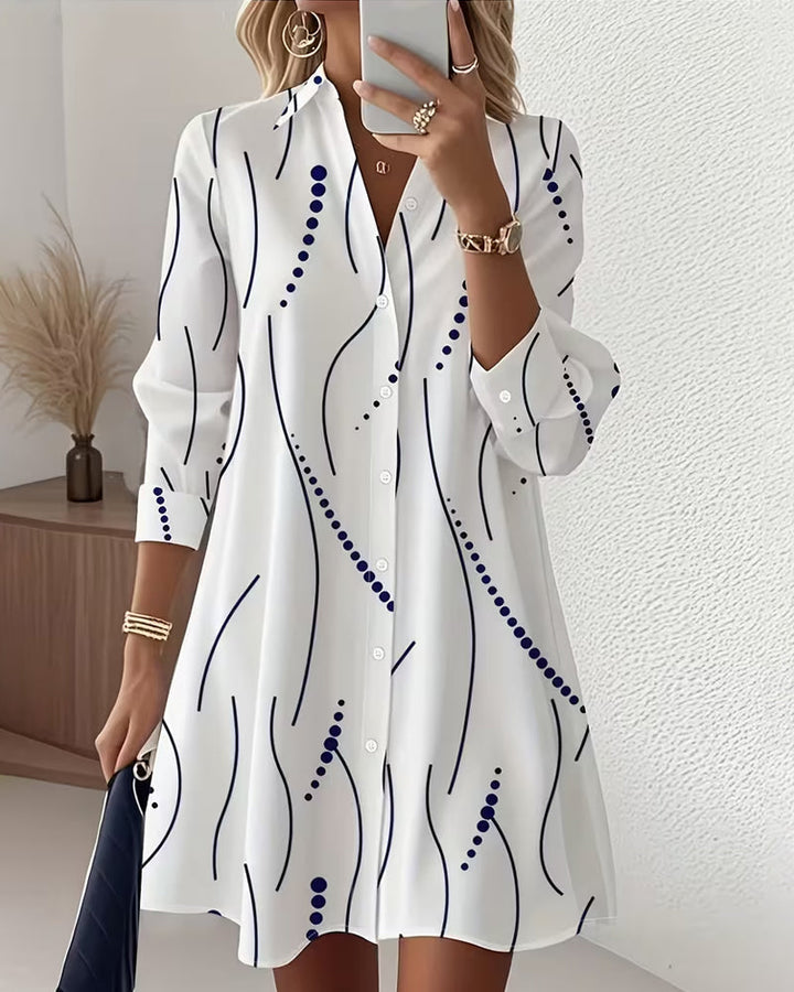 Wavy Collar Dress Shirt – Amelia Boutique California Wavy Collar Dress Shirt – Amelia Boutique California